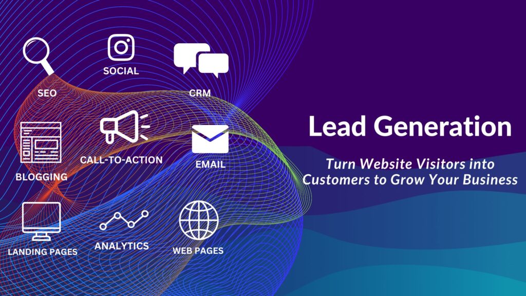 AI Web Services - Lead Generation. Turn website visitors into customers to grow your business. SEO, Social, CRM, Blogging, Call-to-action, Email, Landing Pages, Analytics, Web Pages.